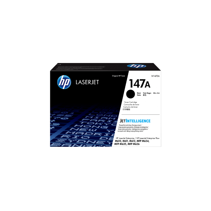 Оригинален тонер h Черен №147A за LaserJet Enterprise Flow MFP M635|M636|M611|M612 10.5K "W1470A"