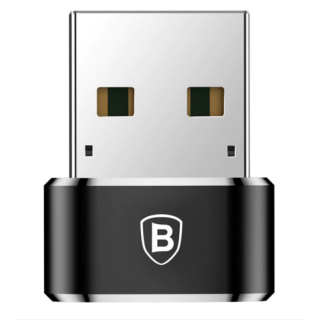 ADAPTOR Baseus Mini USB Type-C(M) - USB 2.0(T) fekete "CAAOTG-01" - 6953156263536