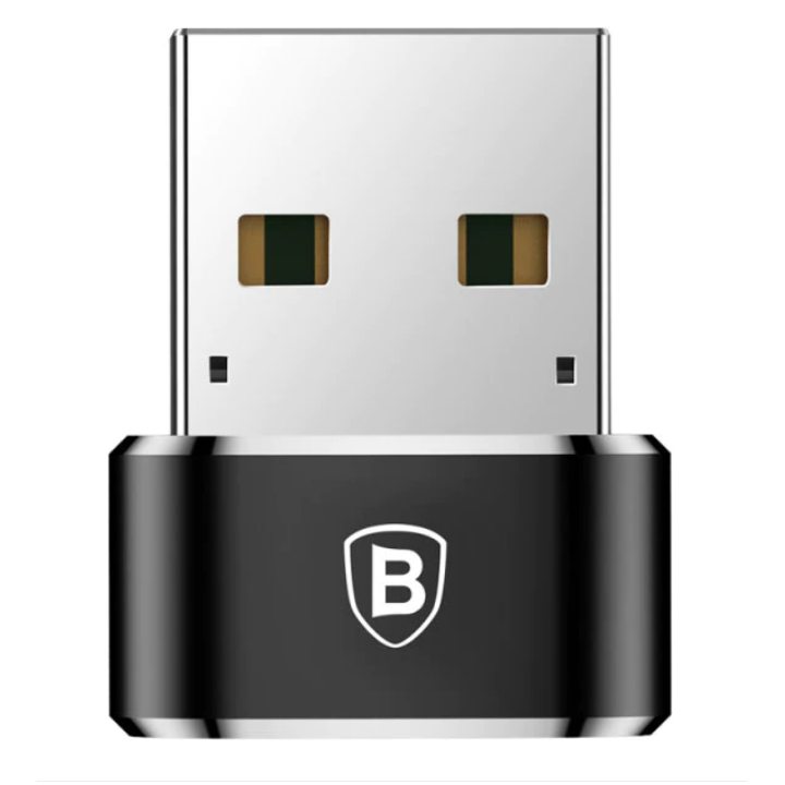 Baseus Mini USB Type-C(M) to USB 2.0(T) Adapter Black "CAAOTG-01" - 6953156263536