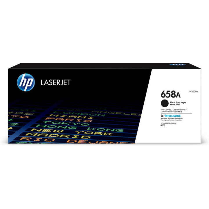Original HP Black Toner Cartridge No. 658A for HP Color LaserJet Enterprise M751 7K "W2000A"