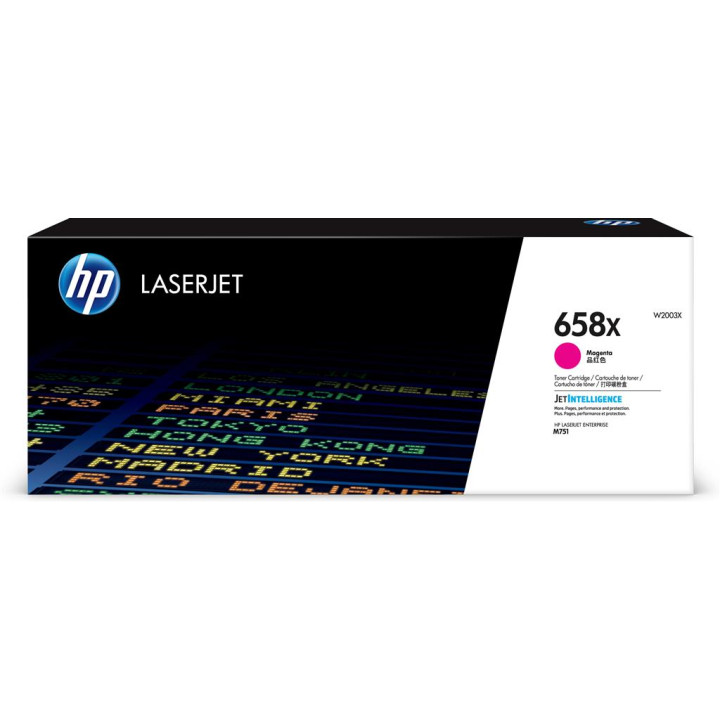 Toner Original HP Magenta, nr.658X, pentru HP Color LaserJet Enterprise M751, 28K, (timbru verde 1.2 lei) , "W2003X"