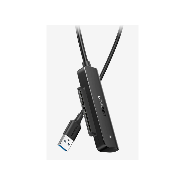 Ugreen "CM321" USB 3.0 (T) to SATA (T) Adapter Cable, 50cm, USB to 2.5" SATA HDD, Black "70609" - 6957303876099