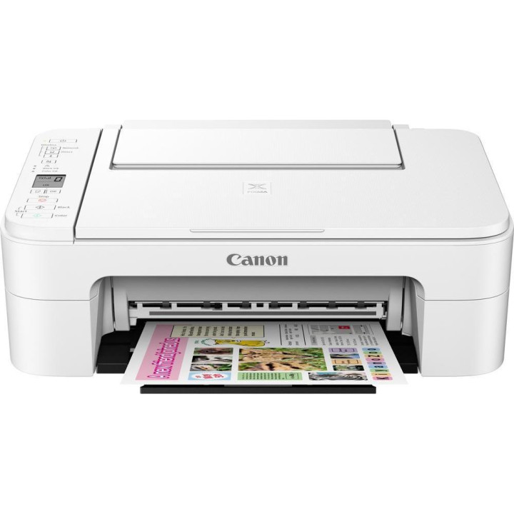 Multifunctional Canon Pixma TS3151 Inkjet Color Printer, White, A4. Functions: Print | Scan | Copy. Mono Print Speed: 7.7 ipm, C