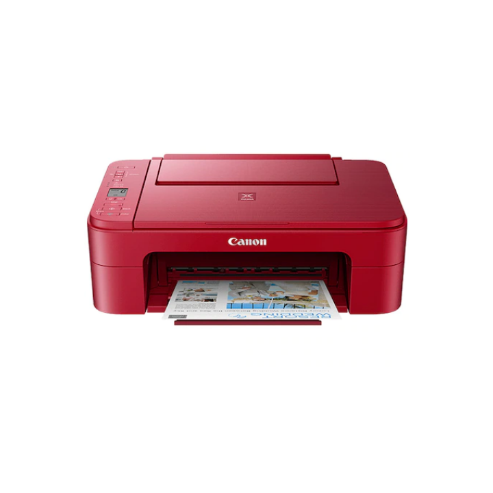 Многофункционален цветен инкджет Canon Pixma TS3352 Червен A4 Функции: Печат|Сканиране|Копиране, Скорост на печат моно: 7.7ipm, 