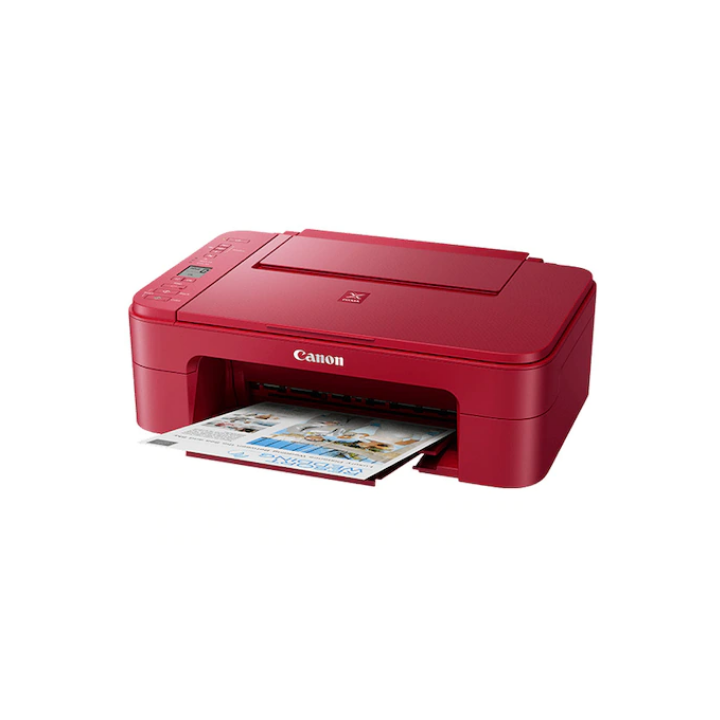 Multifunctional Inkjet Color Canon Pixma TS3352 Red, A4, Functii:Impr|Scan|Cop,Viteza Print Mono:7.7ipm,Viteza Print color:4ipm,