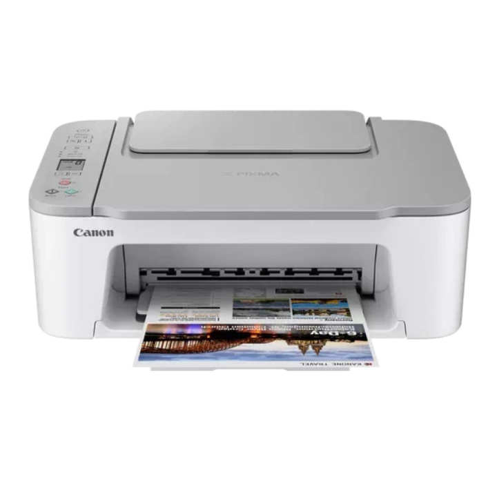 Multifunkciós Canon Pixma TS3451 Színes Tintasugaras Nyomtató Fehér A4 Funkciók: Nyomtatás|Szkennelés|Másolás, Fekete-fehér nyom