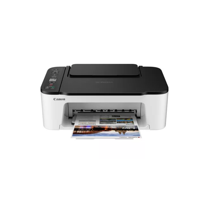 Многофункционален цветен принтер Canon Pixma TS3452 Черно/Бяло, A4, Функции: Печат|Сканиране|Копиране, Скорост на печат моно: 7.
