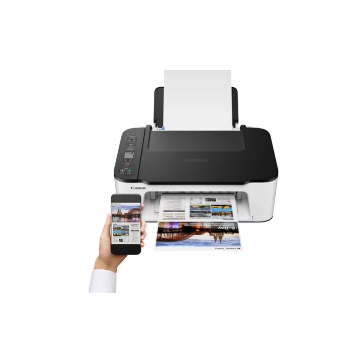 Multifunkciós Canon Pixma TS3452 tintasugaras színes nyomtató Fekete/Fehér, A4, Funkciók: Nyomtatás|Szkennelés|Másolás, Mono nyo