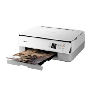 Многофункционален цветен принтер Canon Pixma TS5351a Бял, A4, Функции: Печат|Сканиране|Копиране, Скорост на печат моно: 13ipm, С