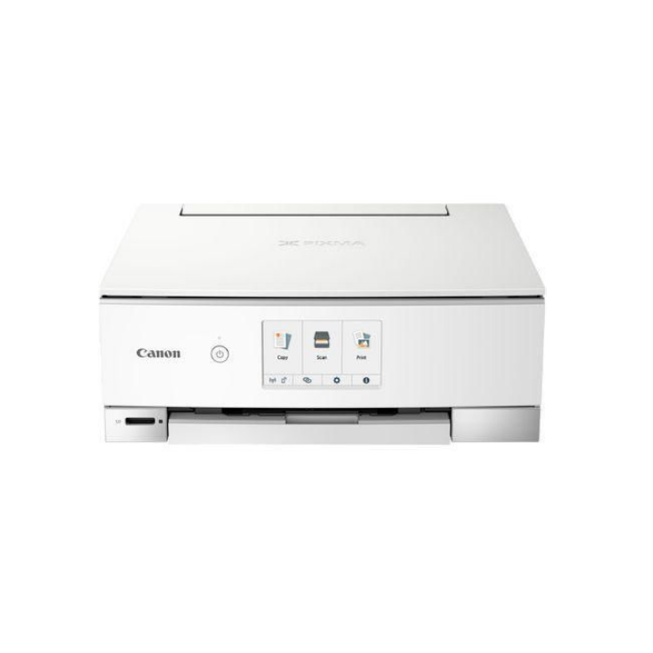 Мултифункционален цветен мастиленоструен принтер Canon Pixma TS8351a Бял A4 Функции: Печат|Сканиране|Копиране, Скорост на печат 