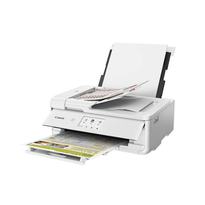 Multifunctional Inkjet Color Canon Pixma TS9551 White, A3, Functii:Impr|Scan|Cop,Viteza Print Mono:15ipm,Viteza Print color:10ip