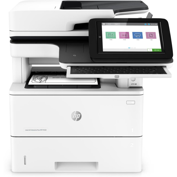 Многофункционален лазерен моно HP MFP M528z A4 Функции: Печ.|Сканиране.|Копиране.|Факс Скорост на печат в черно: 43ppm Свързанос