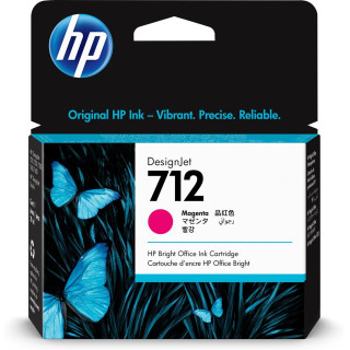 Cartus cerneala Original HP Magenta, nr.712, pentru DesignJet Studio 24|Studio 36|T230|T250|T630|T650, 38ml, (timbru verde 0.15 