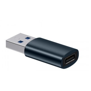 ADAPTOR Baseus Ingenuity Sorozat Mini OTG USB Type-C (F) USB 3.1 (N) fém ház kék "ZJJQ000103" - 6932172605803