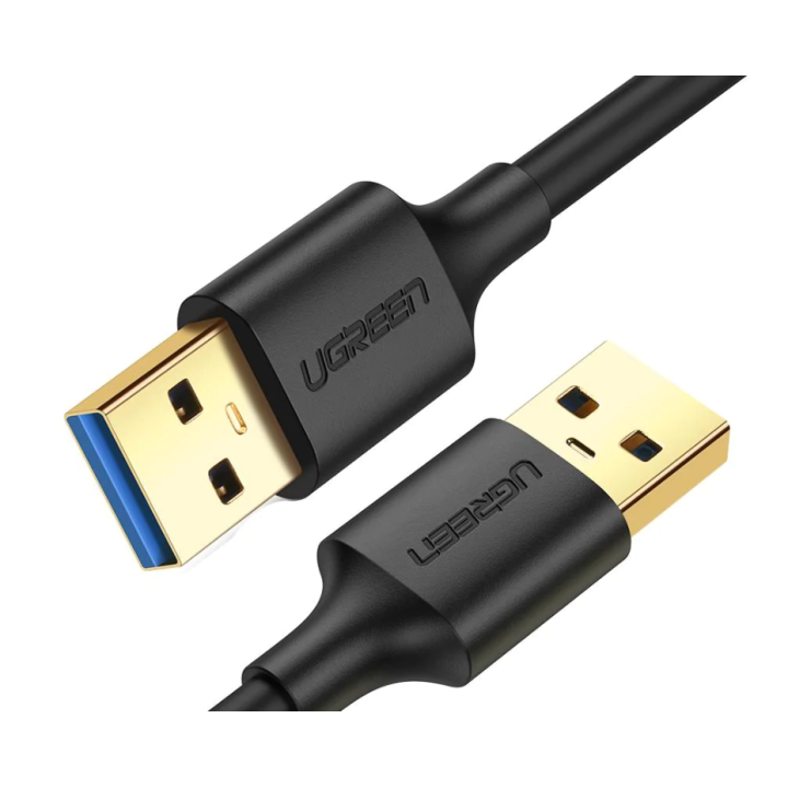 Ugreen USB Cable for PC or other devices "US128" USB 3.0 (M) to USB 3.0 (M) 1m black "10370" - 6957303813704