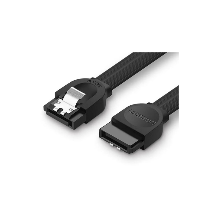 Ugreen "US217" SATA 3(T) to SATA 3(T) Data Cable 0.5m Black "30796" - 6957303837960