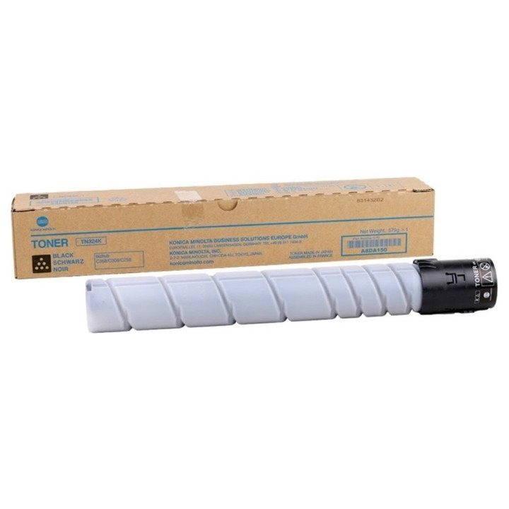 Eredeti Konica-Minolta Fekete Toner TN-324K Fél Bizhub C258|Bizhub C308|Bizhub C368 28K, "A8DA15H"