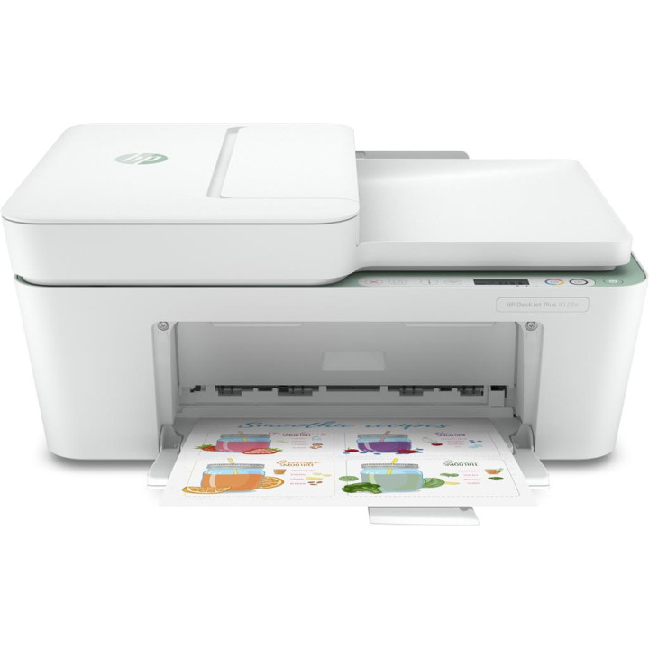 Многофункционален цветен мастиленоструен принтер HP Deskjet 4122e AiO A4 Функции: Печат|Сканиране|Копиране|Факс, Скорост на печа