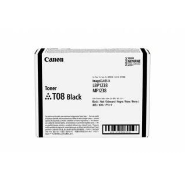 Eredeti Canon Fekete Toner CRG-T08 I-Sensys X 1238 11K "3010C006AA"