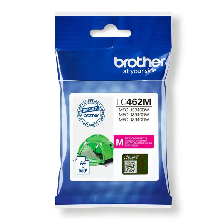 Original Brother Magenta Ink Cartridge LC462M for MFC J2340 | MFC J3540 | MFC J3940 550 "LC462M"