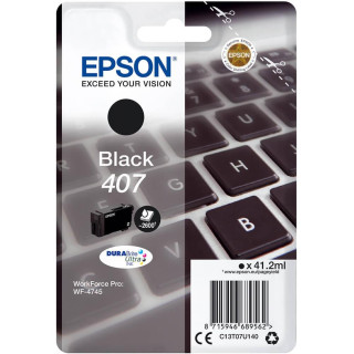 Eredeti Epson Fekete Tintapatron nr. 407 WF-4745 Sorozathoz 41,2ml "C13T07U140" (RAPO)