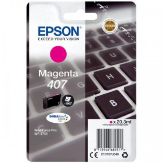 Eredeti Epson Magenta tinta patron 407 WF-4745 sorozathoz 20,3ml "C13T07U340" (RAPO)