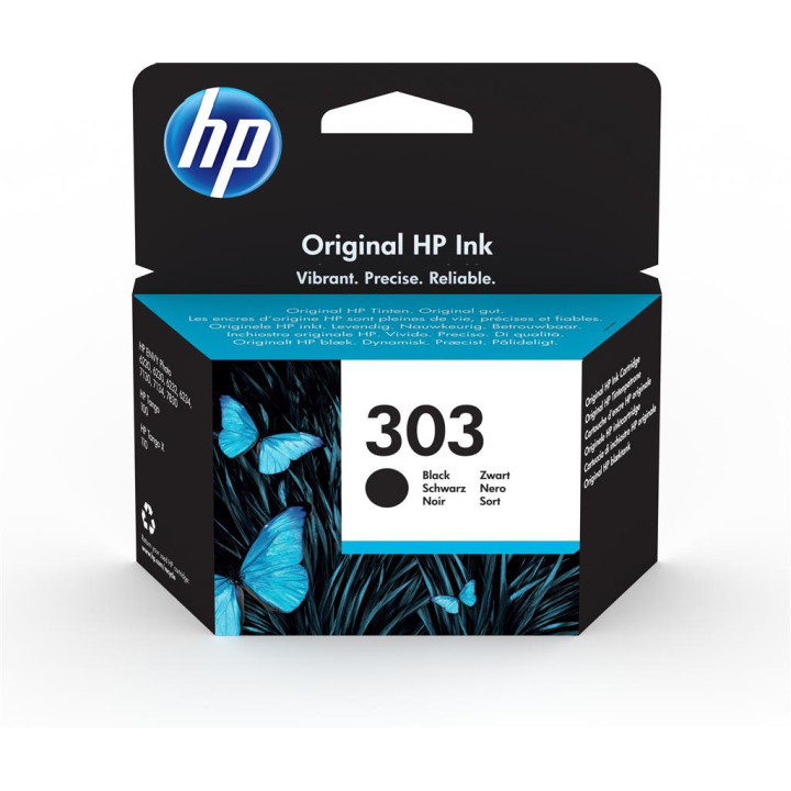 Original HP Black Ink Cartridge No. 303 for Envy Inspire 7200/7900 - 200 "T6N02AE"