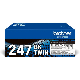 Dupla csomag Eredeti Brother Fekete TN247BKTWIN HL-L3210|L3270|DCP-L3510|L3550|MFC-L3730|L3770 3K "TN247BKTWIN"