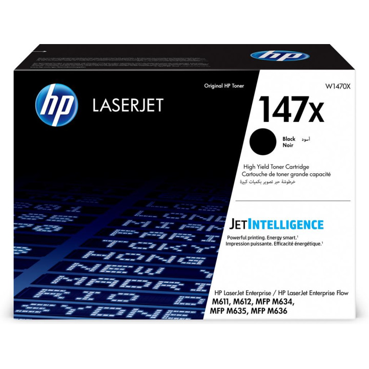 Toner Original HP Black, nr.147X, pentru Enterprise Flow MFP M611|M612|M635|M636&nbsp, 25.2K, (timbru verde 1.2 lei) , "W1470X"