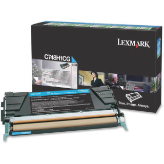 Toner Original Lexmark Cyan, C748H1CG, pentru C748 series, 10K, (timbru verde 1.2 lei) , "C748H1CG"