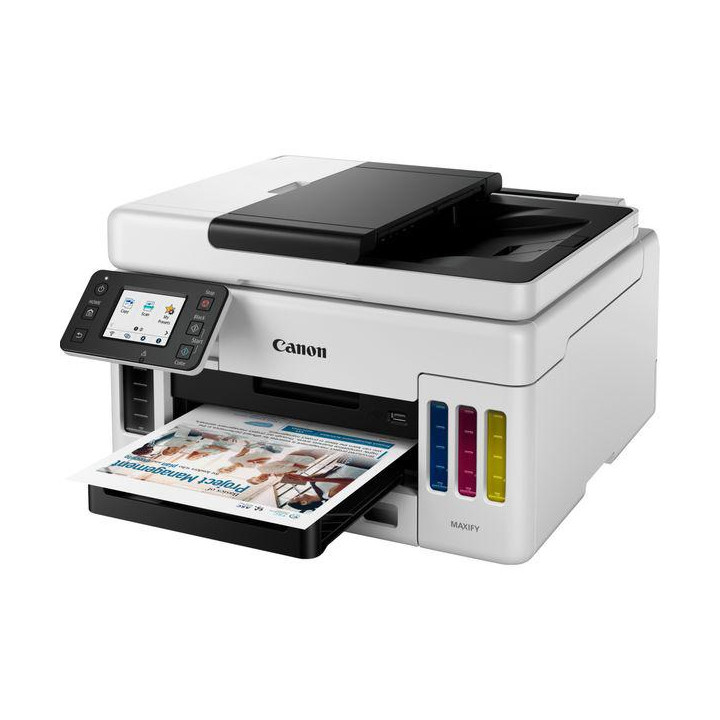 Multifunkcionális Tintasugaras CISS Színes CANON Maxify GX6040, A4 Funkciók: Nyomtatás|Szkennelés|Másolás, Mono nyomtatási sebes