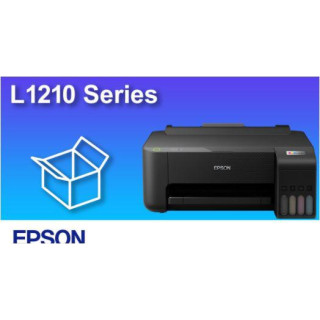 Imprimanta Inkjet CISS Color EPSON EcoTank L1210, A4, Functii: Impr.,Viteza Print Mono:10 ppm,Viteza Print color:5 ppm,Conectiv: