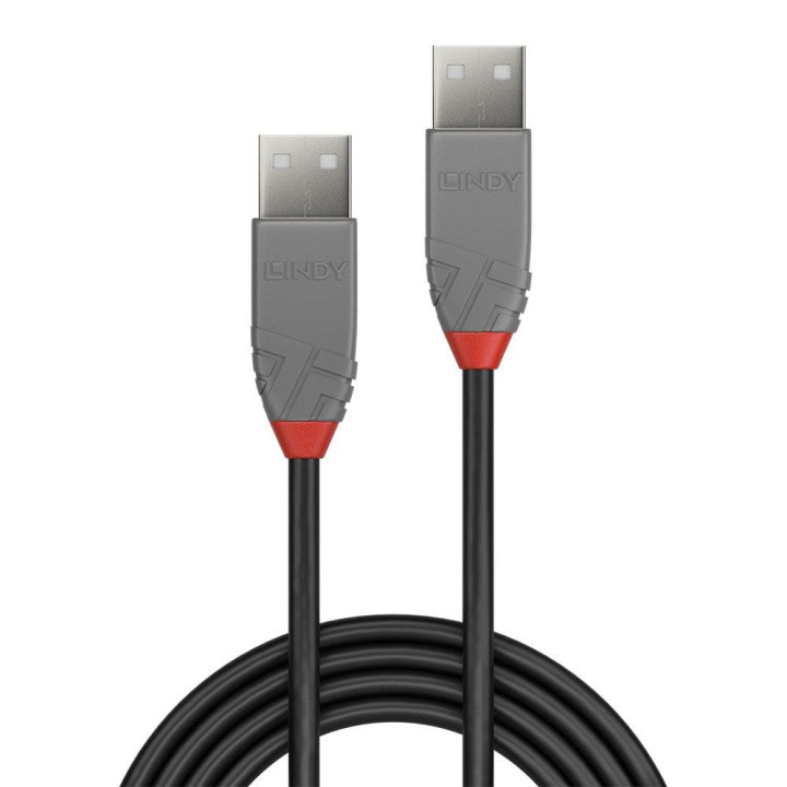 Кабел Lindy 0.5m USB 2.0 Type A Anthra "LY-36691"