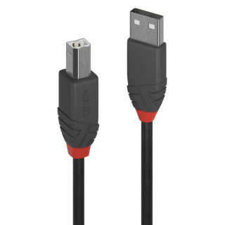 Cablu Lindy 2m USB 2.0 Type A to B Anthr, "LY-36673" (timbru verde 0.18 lei)