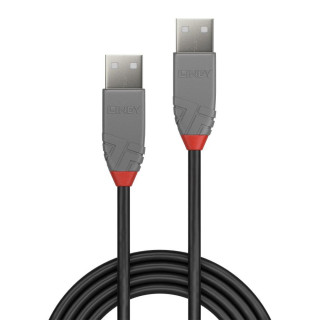 Кабел Lindy 3м USB 2.0 Type A към A Антрацит "LY-36694"