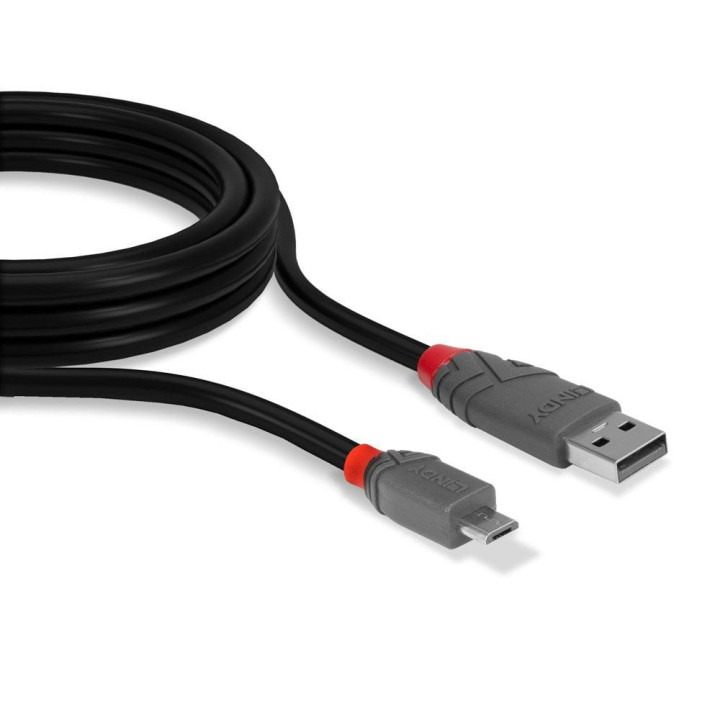 Cablu Lindy 5m USB 2.0 Type A - MicroUSB, "LY-36735" (timbru verde 0.18 lei)