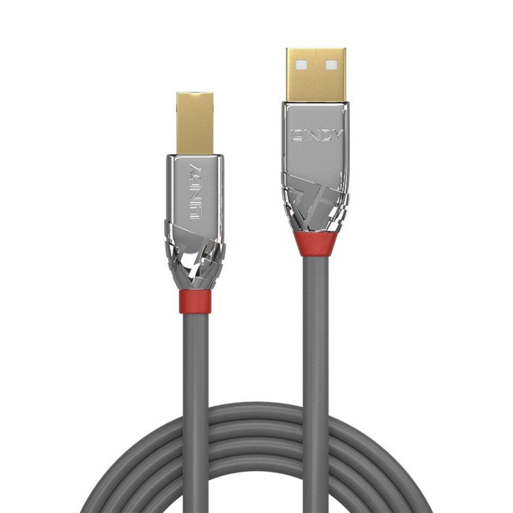 Кабел Lindy 5м USB 2.0 Type A към B Cromo "LY-36644"
