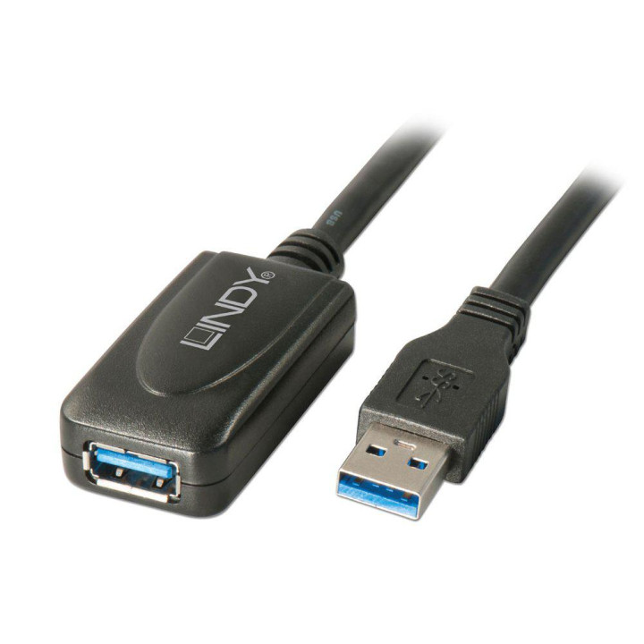 Кабел Lindy USB 3.0 5м Активен Удължител "LY-43155"