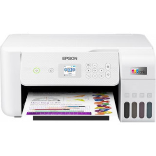 Многофункционален мастиленоструен CISS цветен EPSON EcoTank L3266, A4. Функции: Печат, Скорост на печат моно: 33ppm, Скорост на 
