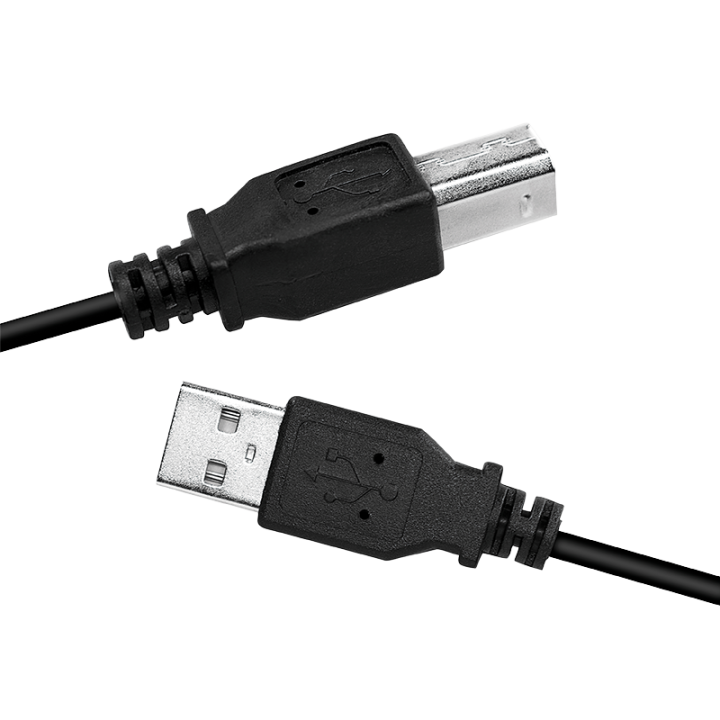 CABLU USB LOGILINK pt. imprimanta, USB 2.0 (T) la USB 2.0 Type-B (T), 2m, negru, "CU0007B" (timbru verde 0.08 lei)