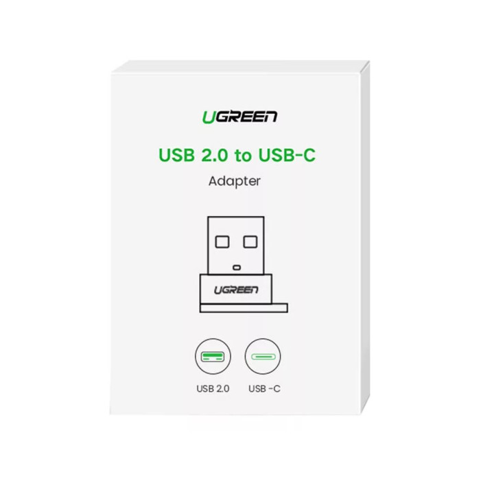 ADAPTOR Ugreen, "US280", USB Type-C(M) la USB 2.0(T), incarcare max 3A, negru "50568" (timbru verde 0.08 lei) - 6957303855681