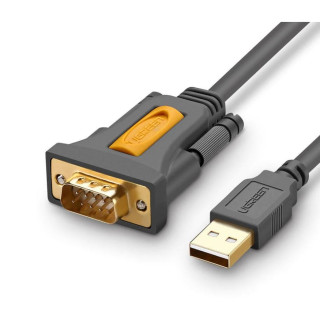 CABLU USB Ugreen adaptor, "CR104" USB 2.0 (T) la Serial DB9M (9-pin)(RS232)(T), 1.5m, negru, "20211" (timbru verde 0.08 lei) - 6