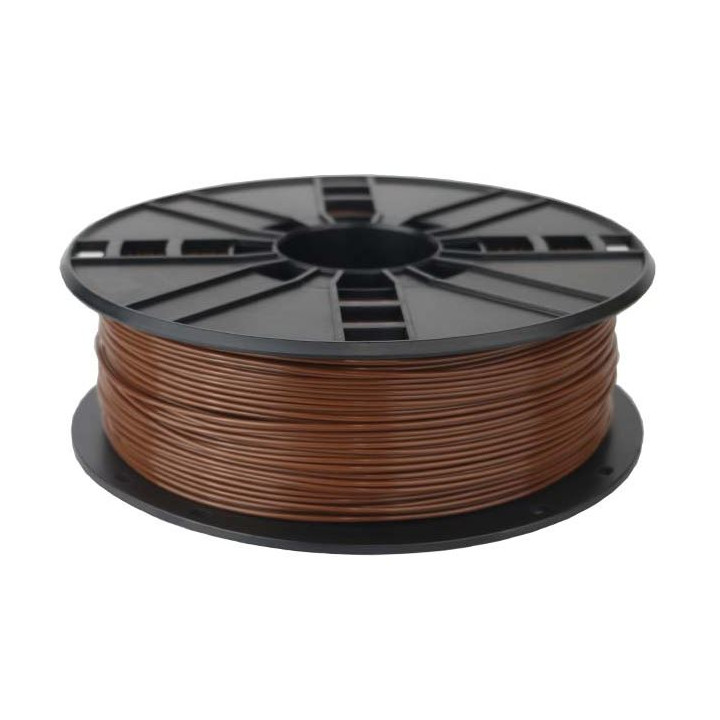 GEMBIRD 3D nyomtató filament PLA 1,75 mm átmérő, 1 kg / tekercs kb. 330 m, olvadáspont 190-220 °C, barna "3DP-PLA1.75-01-BR"