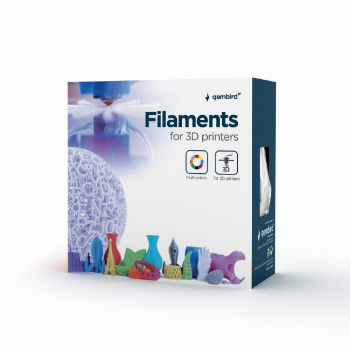 FILAMENT GEMBIRD pt. imprimanta 3d, ABS, 1.75mm diamentru, 1Kg / bobina, aprox. 400m, topire 225-240 grC, green, "3DP-ABS1.75-01