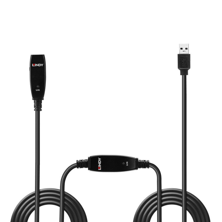 Кабел Lindy 15m USB 3.0 активен удължител "LY-43322"