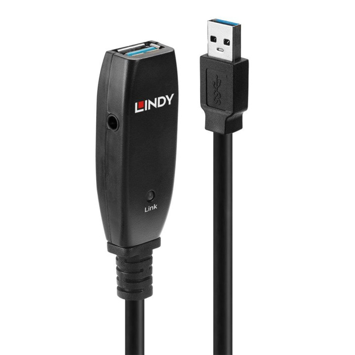 Cablu Lindy 15m USB 3.0 Active Extension "LY-43322" (timbru verde 0.8 lei)