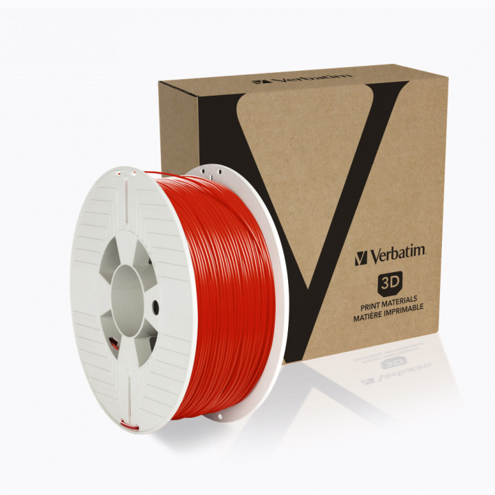 VERBATIM 3D PRINTER FILAMENT PET-G 1.75MM 1KG RED "55053"