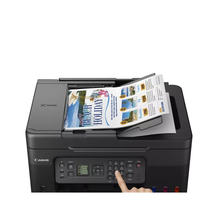 Multifunkcionális Tintasugaras CISS Színes Canon G4470, A4, Funkciók: Nyomtatás | Másolás | Szkennelés | Fax, Fekete-fehér nyomt