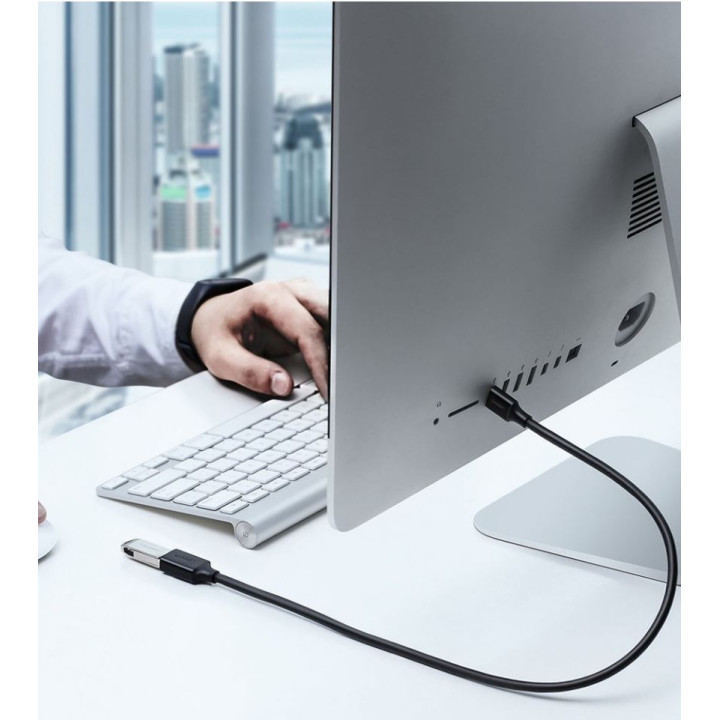USB удължител Ugreen "US129" USB (T) към USB (M) 5м черен "90722" - 6957303897223