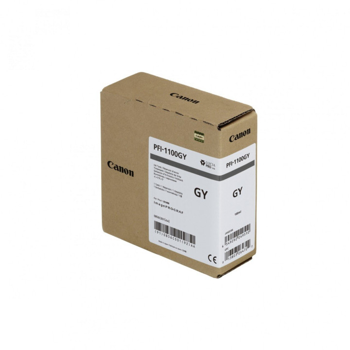 Original Canon Cyan Ink Cartridge PFI-1100C for IPF PRO-2000 | PRO-4000 | PRO-6000, 160ml, NOPP "0851C001AA"